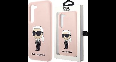 Karl - Lagerfeld - KLHCS23SSNIKBCP S23 S911 hardcase hoesje - roze Siliconen Ikonik