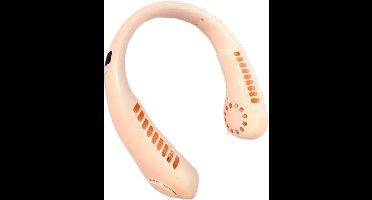 Bovista Nekventilator - Draagbare Gezichtsventilator - Neck Fan - Met Koeling - Hals - Hoofd - Roze - Zomer Verkoeling
