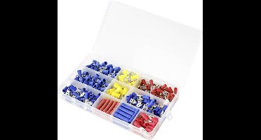 TRU COMPONENTS TC-9904304 Assortiment kabelschoenen 0.50 mm² - 6 mm² Rood, Geel, Blue 1 set(s) Box
