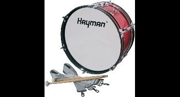 Grote trom / Overslagtrom Hayman JMDR-1607 Kindermodel Rood met riemen