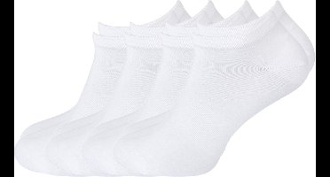 green-goose® Bamboe Dames Enkelsokken Sneakersokken - Maat 36-41 - 8 Paar - Wit - 85% Bamboe - Zacht, Admenend en Duurzaaam!