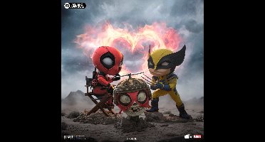 Iron Studios - MiniCo - Deadpool & Wolverine - Deadpool, Wolverine and Headpool Statue 14cm
