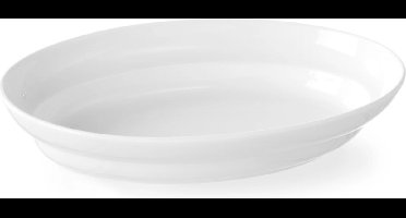 HENDI Ondiepe ovenschaal – porselein – thermoshock bestendig – 253x164x54 mm – roomwit