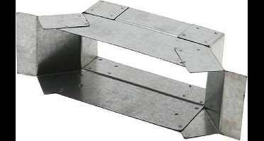 Zijaansluiting 220mm x 80mm voor rechthoekig instortkanaal
