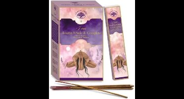 Green Tree - I am Healthy, Whole & Complete Manifestation - wierook Meditatie - Heilig hout - Duurzame wierookstokjes - doos 12 stuks Incense 15 gram