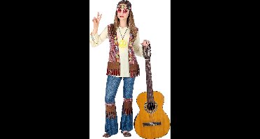 WIDMANN - Love and Peace hippie outfit voor meisjes - 164 (14-16 jaar) - Kinderkostuums