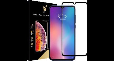 Screenprotector geschikt voor Xiaomi Mi 9 - Tempered Gehard Glas - Full Screen Volledig Beeld - iCall