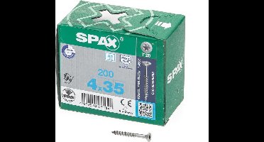 Spax Spaanplaatschroef RVS Torx 4.0 x 35 - 200 stuks
