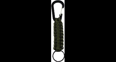 Paracord Sleutelhanger Leger groen - Karabijn