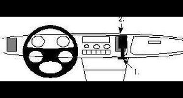 Brodit ProClip houder geschikt voor Saab 900 1983-1993 Center mount