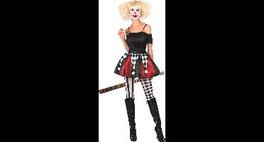 Vegaoo - Duivelse harlekijn rok voor dames