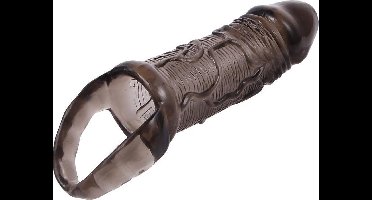 Power Escorts Penis Sleeve - Formaat 11.5 cm - Diameter 3.5 cm - Zwart