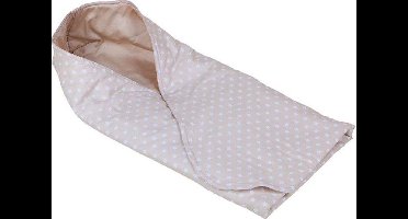 Little Dutch Wikkeldoek - 108 x 95 cm - Beige met witte ster