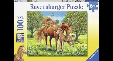 Ravensburger Paarden in de wei - Puzzel van 100 stukjes