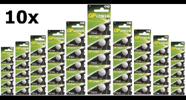 50 Stuks (10 Blister a 5st) GP CR1616 3v lithium knoopcelbatterij
