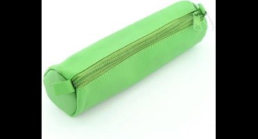 Alassio pennenetui - leer - lichtgroen - JU-43142