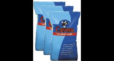 3x20 kg Cavom compleet senior hondenvoer