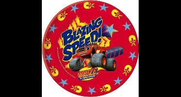 Nickelodeon Feestborden Blaze 22 Cm 8 Stuks Rood