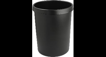 Helit the german H6106295 Prullenbak 45 l (Ø x h) 390 mm x 480 mm Polyethyleen Zwart 1 stuk(s)