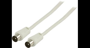 90 dB Coaxkabel Coax Male (IEC) - Coax Male (IEC) 10.0 m Wit