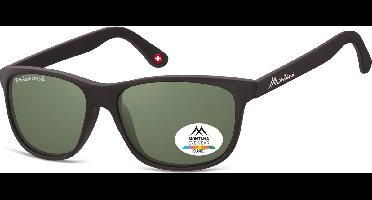 Montana By Sgb Zonnebril Unisex Zwart/groen (mp48)