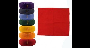 Meditatiemat hoes rood 1e chakra - 65x65x5