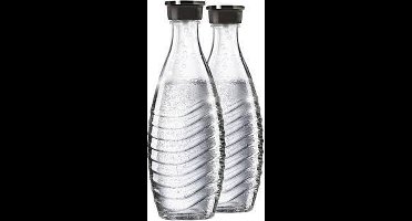 Sodastream 2 x glas flessen , Past alleen op Sodastream Crystal