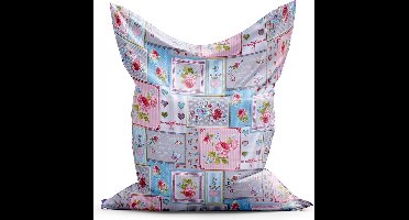 Zitzak Roos Small - Roze/Blauw