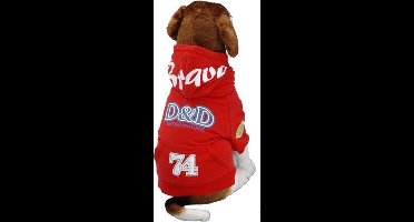 D&D Hondenjas Bravedog - Rood - S - 26 x 40 x 21 cm