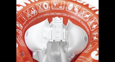 Baby Zwemband | ZWEMTRAINER | SWIMTRAINER "Classic" rood (3 maanden tot 4 jaar) Nu met SWIMTRAINER handpomp! (Keurmerken: CE-TüV-EN13138-1:2014)