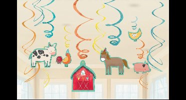 Amscan Hangdecoratie Boerderij 12 Stuks