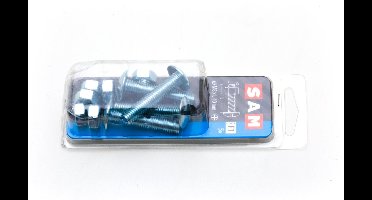 5x SAM Kachelbout + moer Staal Verzinkt 8x 40 mm Code F1