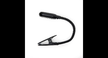 Kikkerland Leeslampje - Oplaadbaar via USB - Makkelijk boek lezen - Zwart