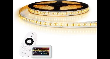 Led strip 5 meter Warm Wit Pro 1200 Leds- Complete set IP20