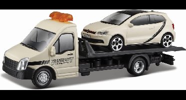 Bburago Volkswagen Polo - Modelauto - Schaal 1:43 - Creme