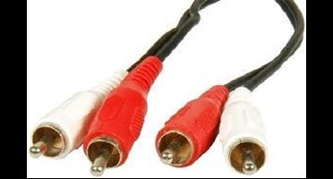 Temium A124H audio kabel 10 m 2 x RCA Zwart, Rood, Wit