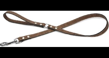 Beeztees leren looplijn Cork. Bruin. 100 cm x 18 mm.