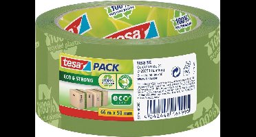 tesa ECO & STRONG 58156-00000-00 Pakband tesapack Groen (l x b) 66 m x 50 mm 1 stuk(s)