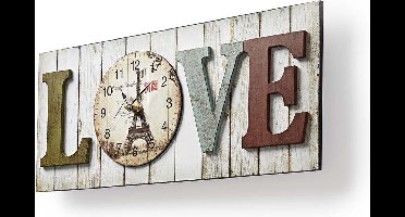 Nedis CLWA001WDL40 Houtstijl Wandklok In Lijst Model 'love'