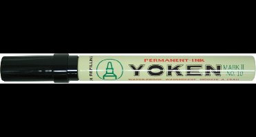 Yoken Permanent Marker - Zwart - Sneldrogend en watervast