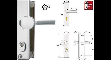 Abus veiligheidsbeslag SKG*** greep/kruk PC72 F1 met kernbeveiliging