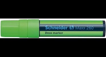 krijtmarker Schneider Maxx 260 fluorgroen doos met 5 stuks