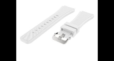 Wit Siliconen Bandje voor 22mm Smartwatches