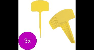 Nature Plaatetiketten - Kweekbenodigdheden - 3 x 0.2x5.5x12.5 cm Geel 10 stuks