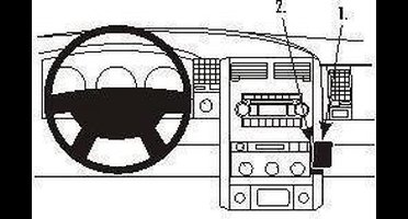 Brodit ProClip houder geschikt voor Dodge Durango 2004-2010 Center mount