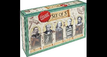 Asmodee puzzelset - Great Minds 5-delige breinbreker houten en metaal.