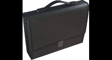 1x EXXO-HFP #42469 - Vakkenmap - 24 Tabs-26 Vakken - Draaggreep - Zwart