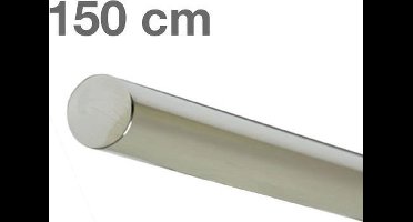 RVS Gepolijst Trapleuning 150 cm - zonder houders