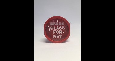 Noodsleutelkastje met breekglas