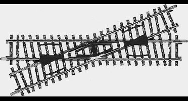 H0 Märklin K-rails (zonder ballastbed) 2259 Kruising 168.9 mm 1 stuk(s)